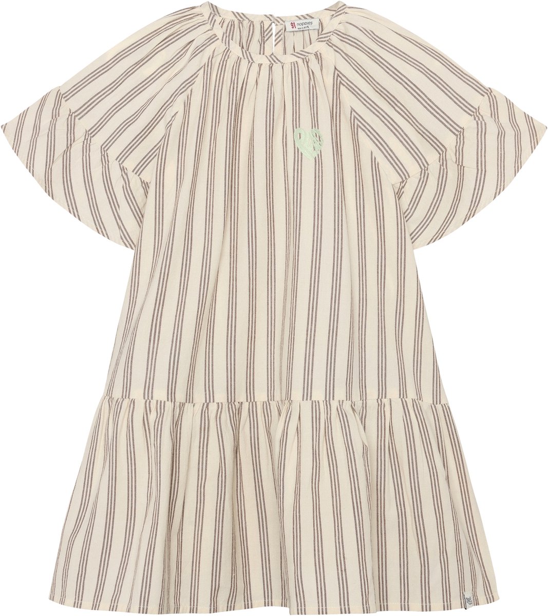 Noppies Jurk stripe - Bone White - Maat 98