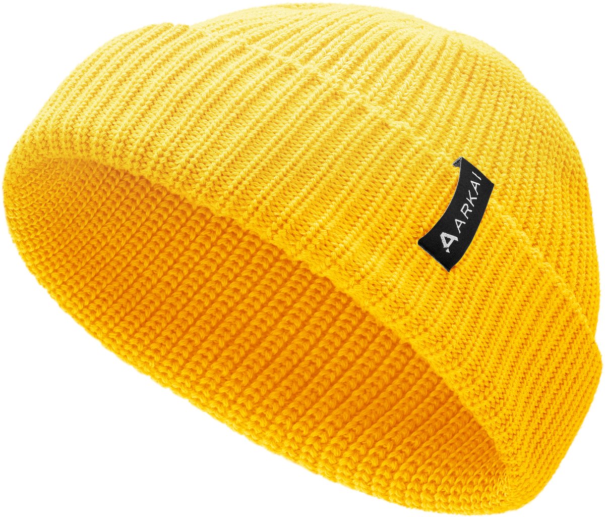 Nordic | Gele Beanie in Zeemansstijl van Polyester