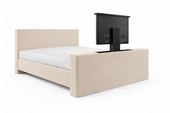 Soft Sofia Élite Boxspring met TV-Lift 180x200 cm Beige - €1.319,00