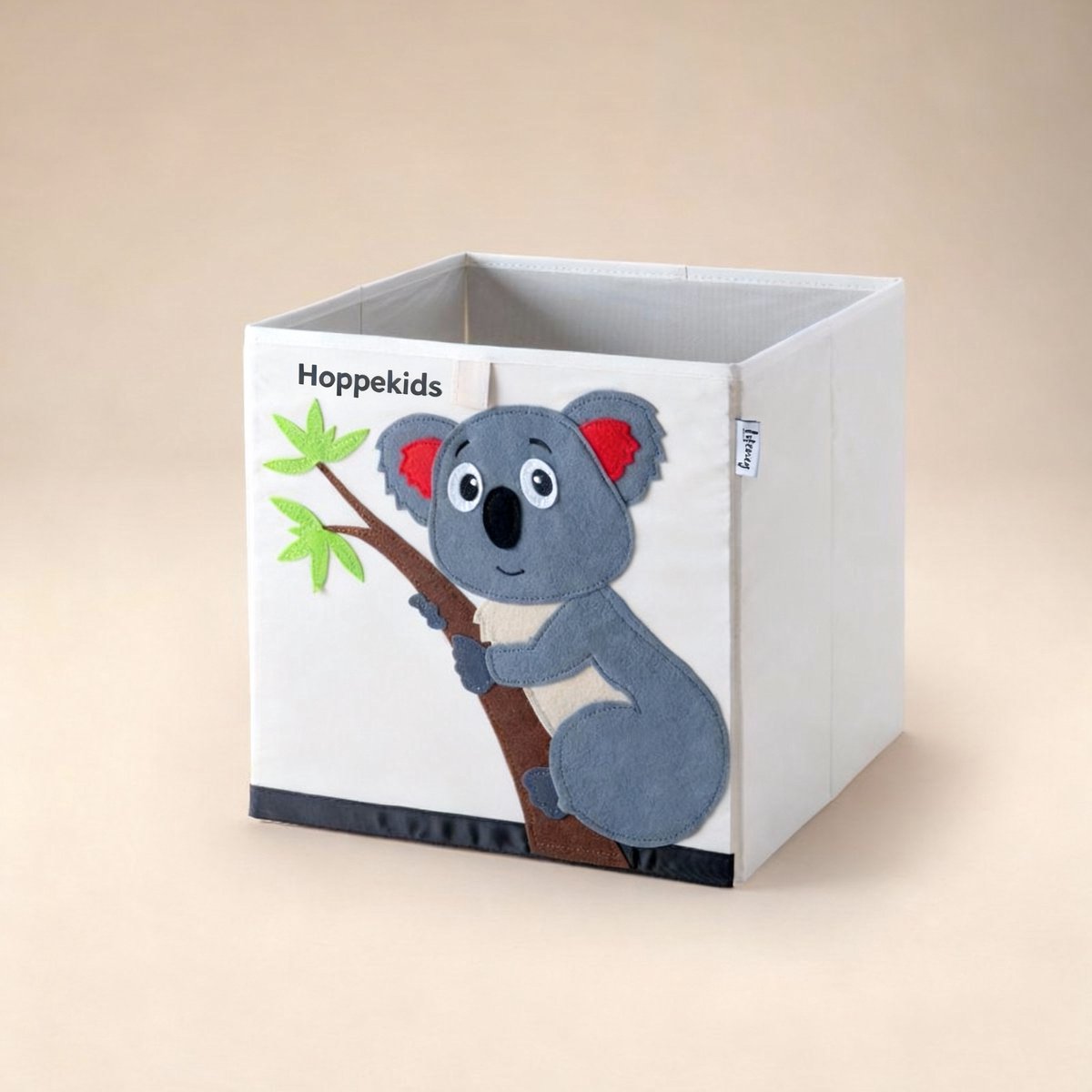 Opbergdoos van stof voor kinderen "koala" op lichte achtergrond, compatibel met Ikea Kallax Lifeney
