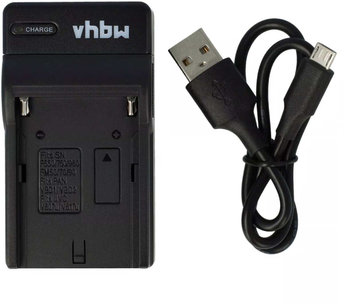 vhbw USB-C-oplader compatibel met Hasselblad HV-camera/camcorder - oplaadstation + USB-C-kabel met oplaadindicator
