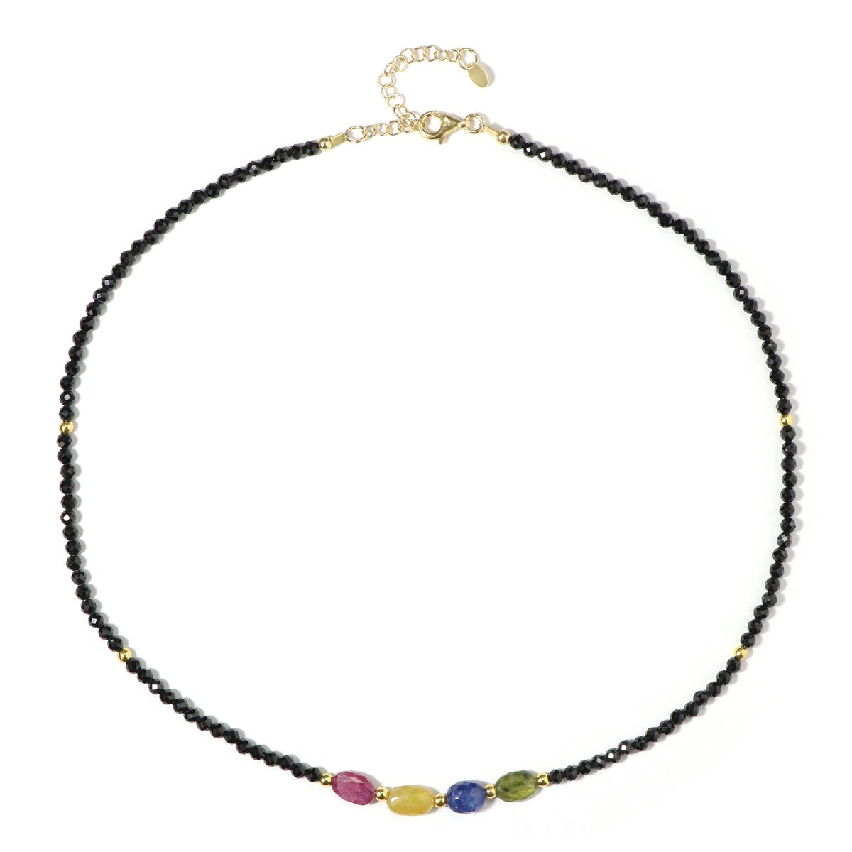 Madagaskar Saffier Vergulde Ketting