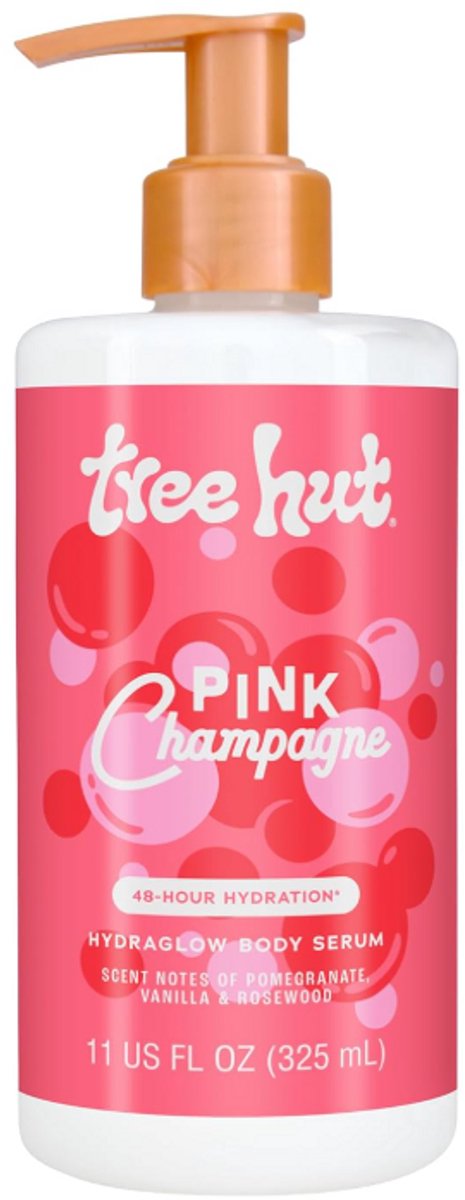 Tree Hut Hydraglow Body Serum – Pink Champagne - Intens Hydraterend & Verhelderend Lichaamsserum met Hyaluronzuur, Vitamine C & Niacinamide – 325ML