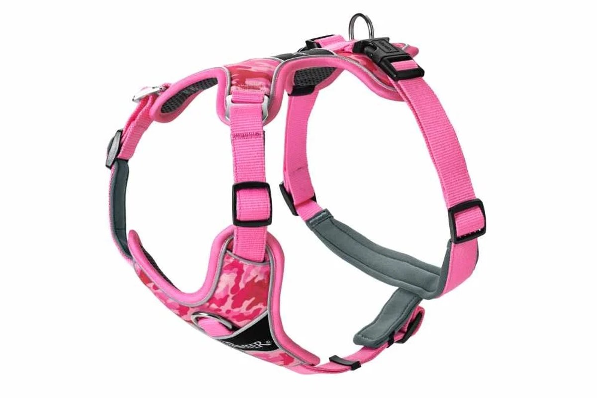 Hunter Hondentuig Divo Camouflage Roze Maat M