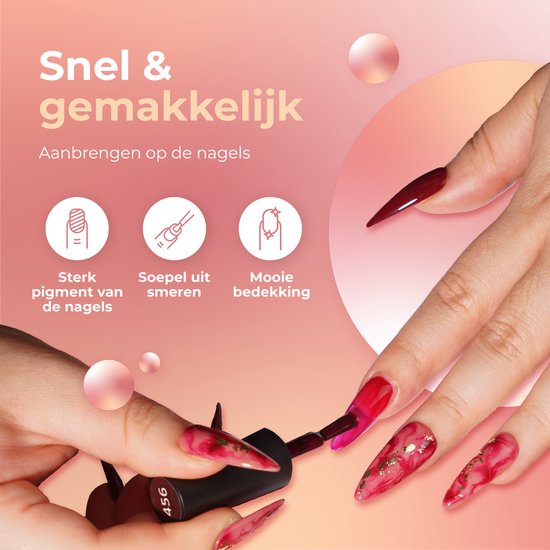 Moods Gellac 6-delige Set - Gellak Starterspakket - Gel Nagellak - 8ML - Soft Petals - Gellac - Nagels - Chique Kleuren - HEMA- & TPO-vrij