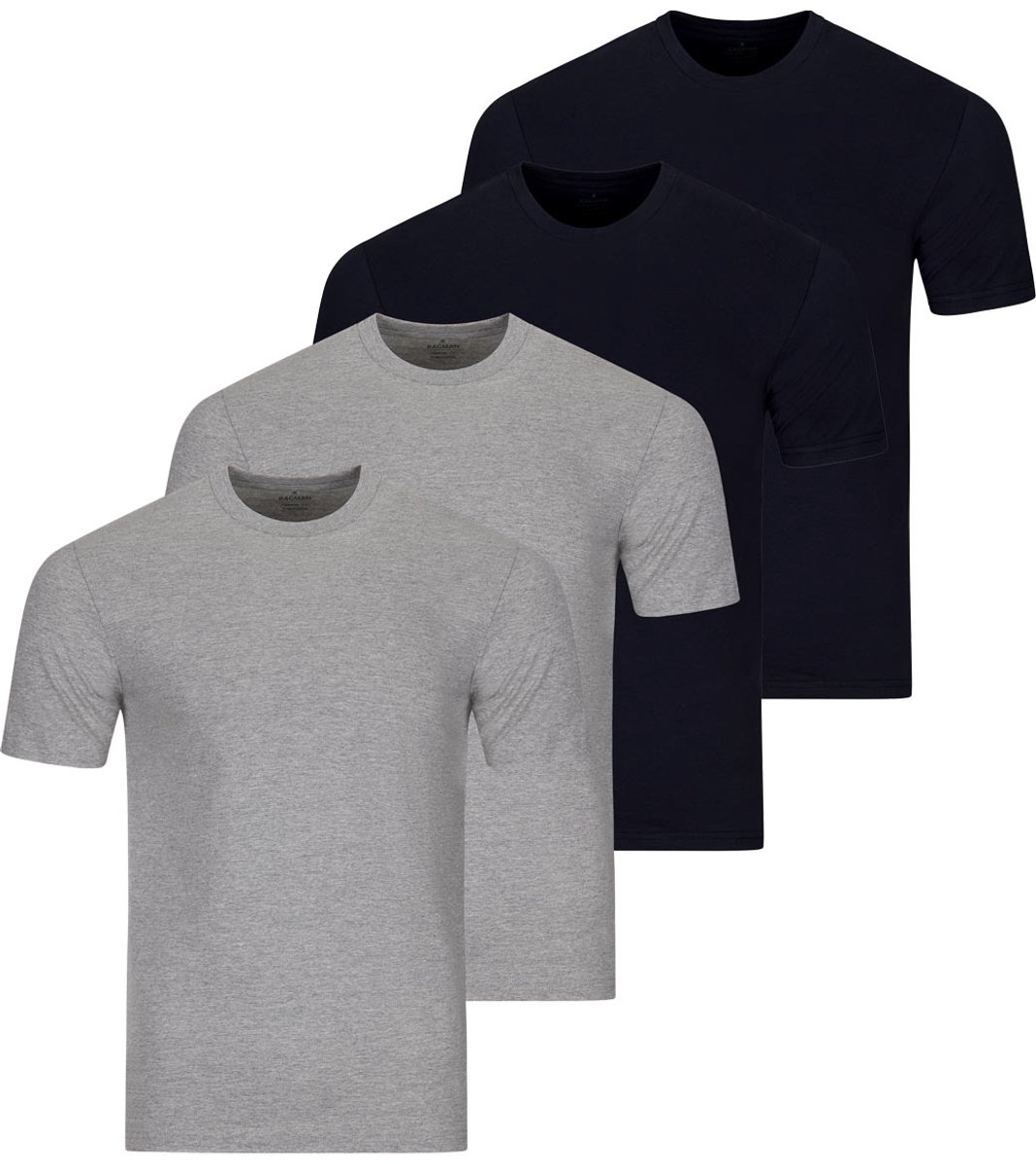 RAGMAN Heren onder t-shirts 4 pack Basic