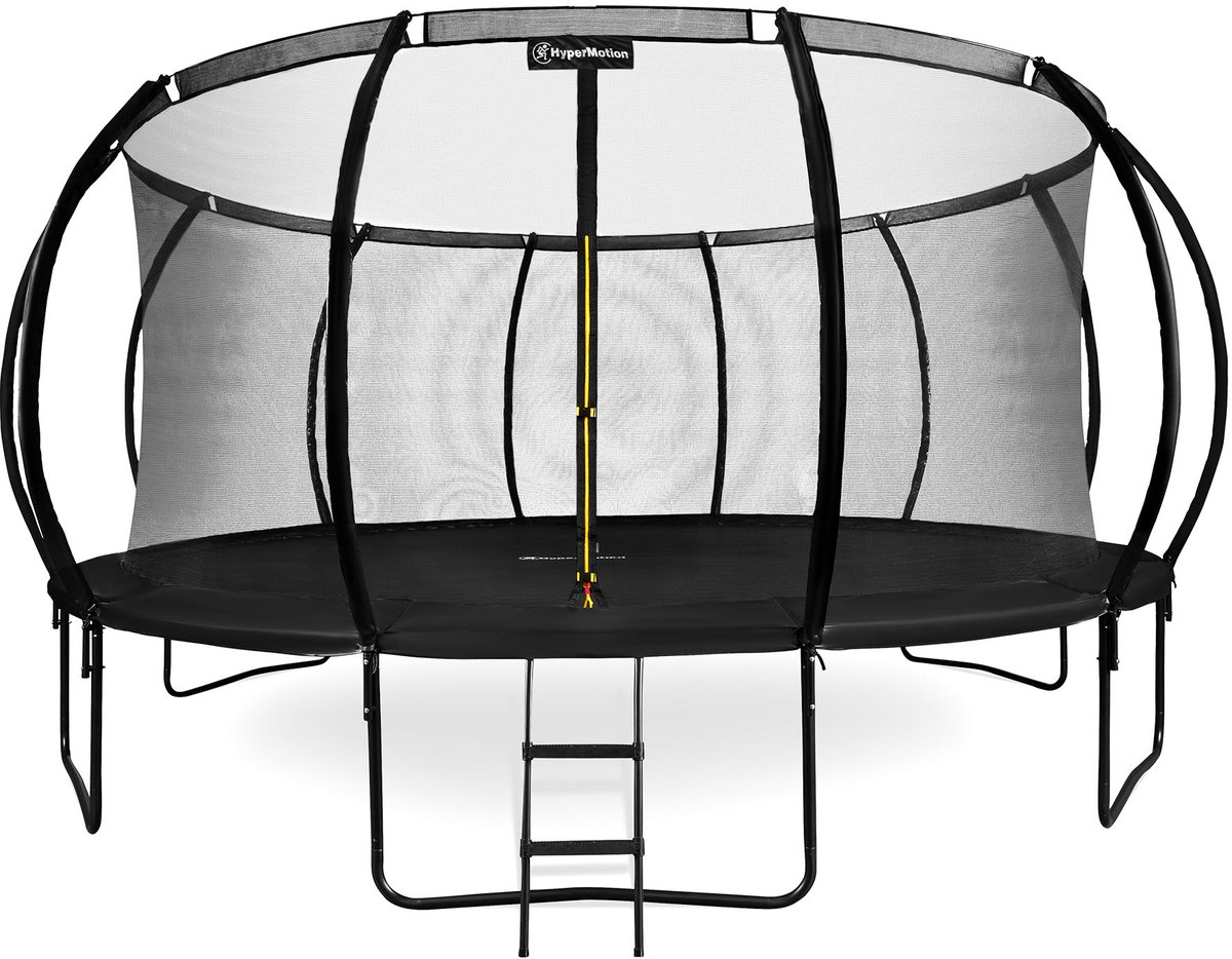 HyperMotion Kindertuintrampoline 3+, trampoline met ladder en binnennet voor huis en tuin, kinderspeelplaats, kindertrampoline, dubbele poten, 487 cm, 16 ft — afbeelding 8