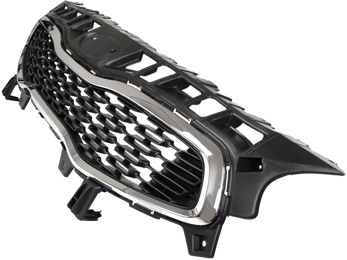 M MODECAR - Kia Ceed II FL Grill - 2015-2018 - Zwart en Chroom - Vervangingsonderdeel