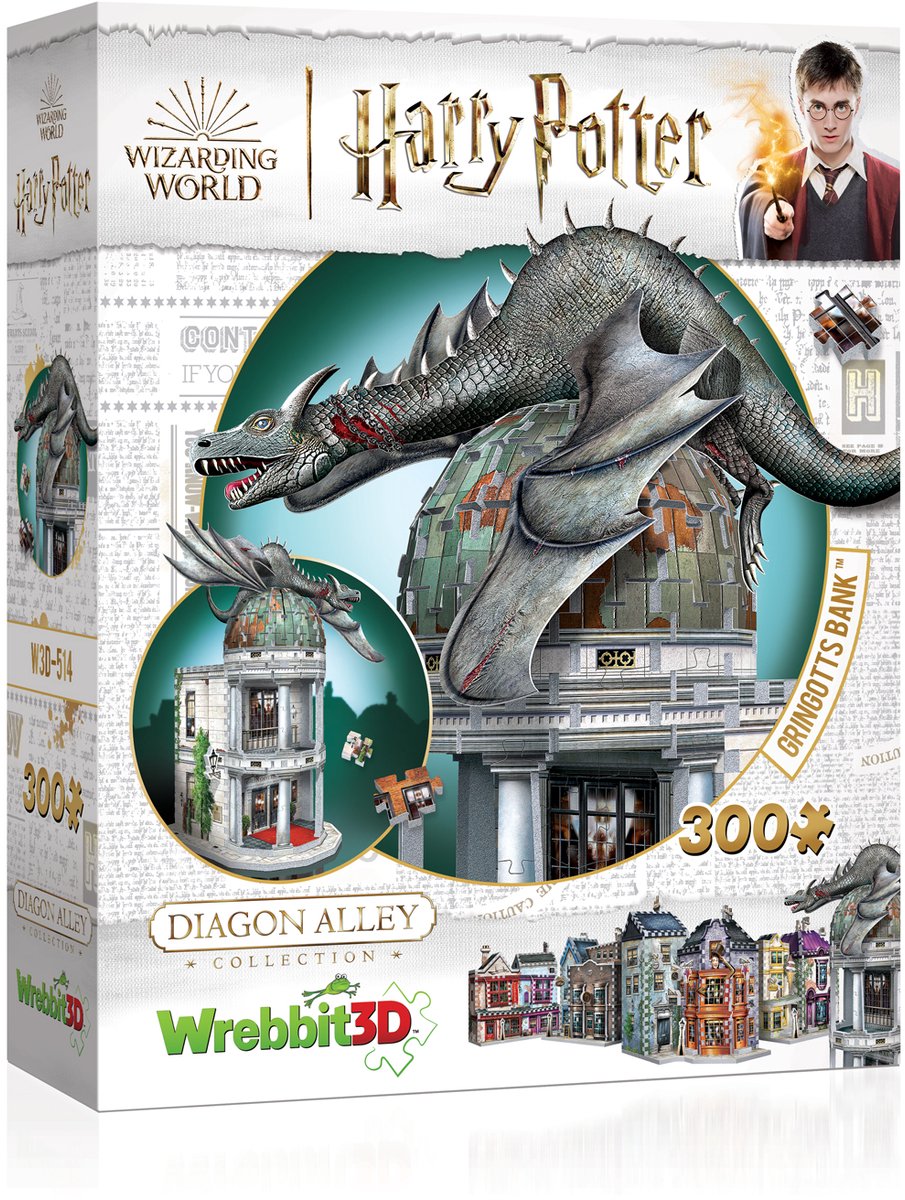 Gringotts Bank - Harry Potter - 3D Puzzel - 300 stukjes