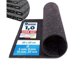Geluiddempend Anti-trillingen Tapijt voor Wasmachine, Droger en Fitnessapparatuur, 10mm, 60x100 cm