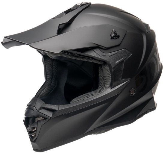 MOTOBLOUZ ARGESS Crosshelm - ECE 22.06 Goedgekeurd - Helm voor Motor, Scooter, Brommer - Motor Crosshelm - Zwart - L