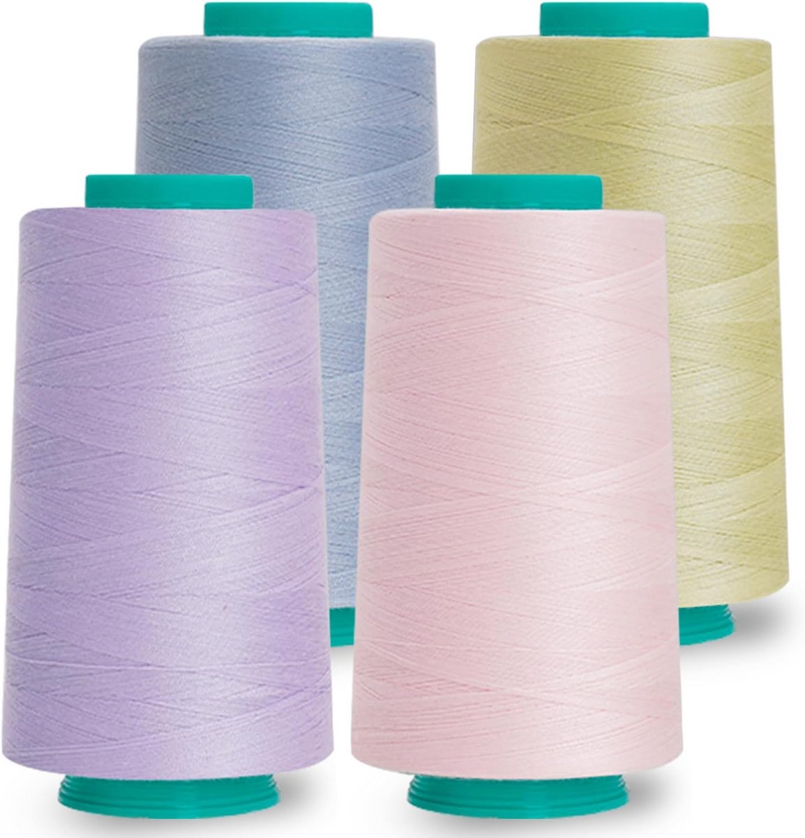 Polyester naaigaren set - 4 rollen 3000m draad voor naaien, quilten en naaimachines