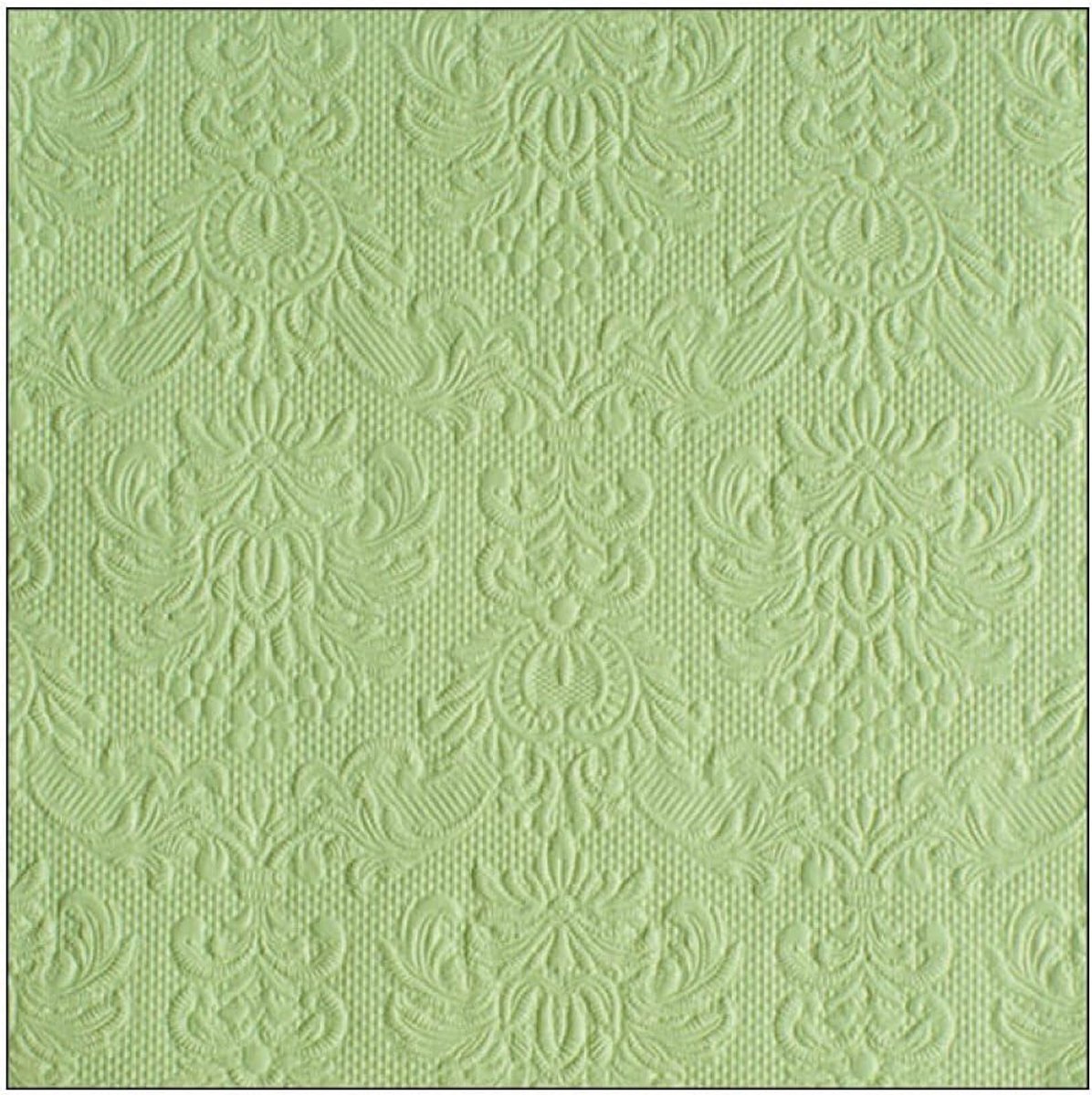 Servetten - Elegante Reliefstructuur - Lichtgroen - 15 Stuks