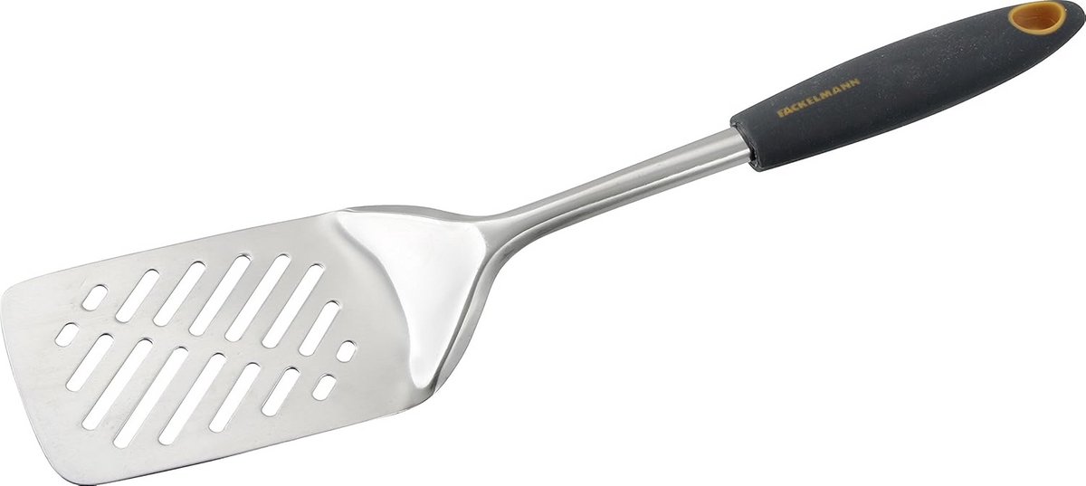 Spatel RVS met Antislip Ergonomische Greep, Sleufspatel 34 cm