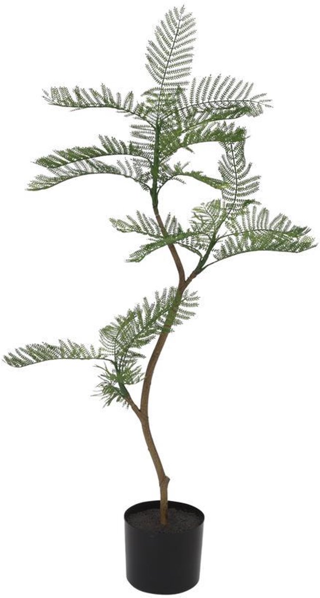 Countryfield kunstplant Jacaranda groen decoratie 100cm kunststof.