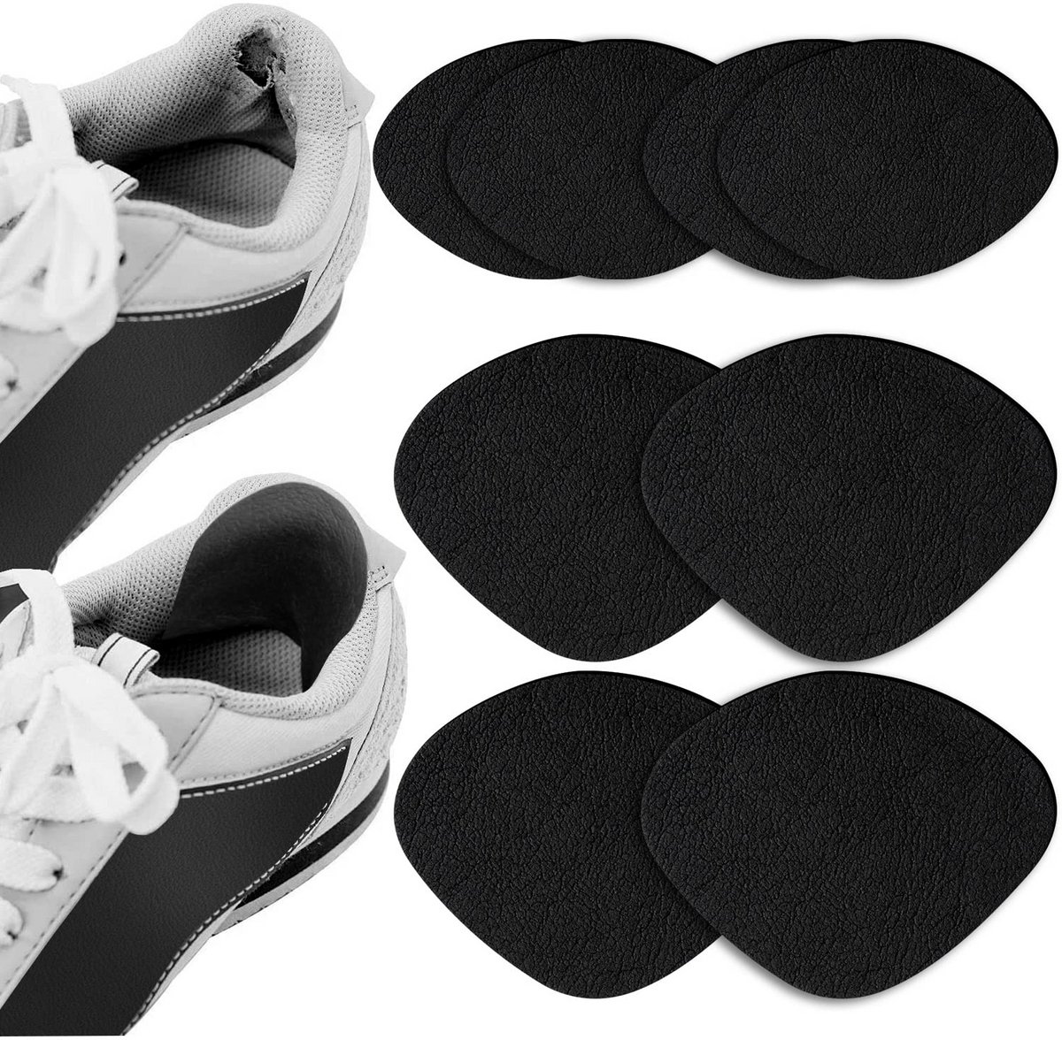 Zelfklevende Schoenreparatie Patches voor Hakken en Sneakers, 4 Paar