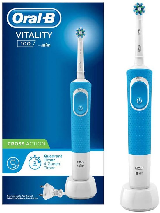 Oral-B Vitality 100 CrossAction - Blauw - Elektrische Tandenborstel