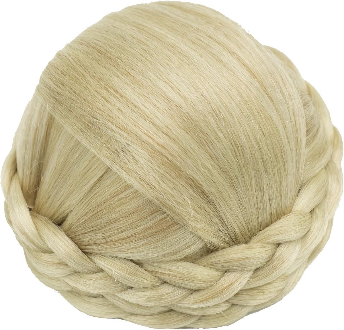 Gevlochten Haarstukjes Scrunchie voor Opsteekkapsels en Bruiloften