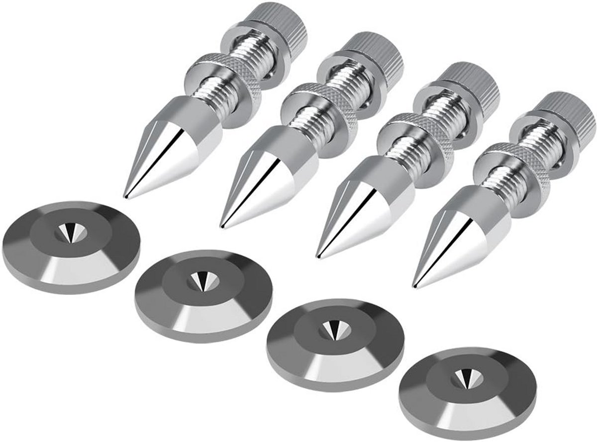4x Luidspreker Spikes Koper Trillingsdemping met Basispads voor HiFi Audio