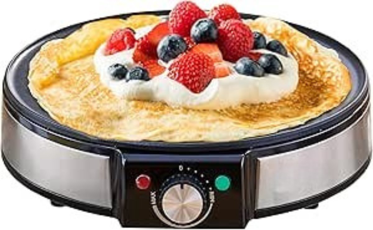 Aurixi® Pannenkoekenmaker - Pancake maker - Pannenkoek - Zwart - ‎31cm x 8cm x 33cm