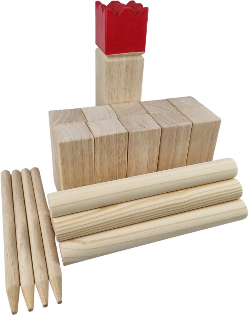 Kubb - het leukste camping spel - Materiaal: Hout — afbeelding 5