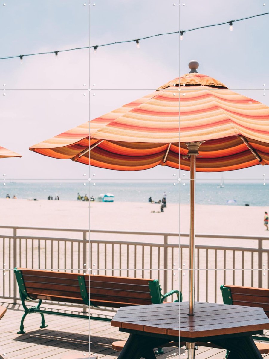 IXXI Santa Cruz Boardwalk, Pati Photography - 60 x 80 cm - Gratis ophangtool - Grote wanddecoratie en posters - Fotografie, Eetkamer, Woonkamer