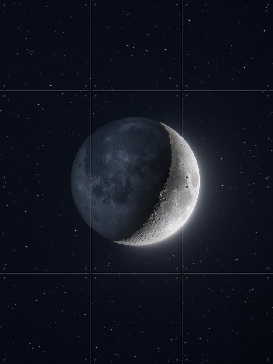 IXXI Earthshine, Tristan Zhou - 60 x 80 cm - Gratis ophangtool - Grote wanddecoratie en posters - Digitale Kunst, Fotografie, Slaapkamer, Mancave