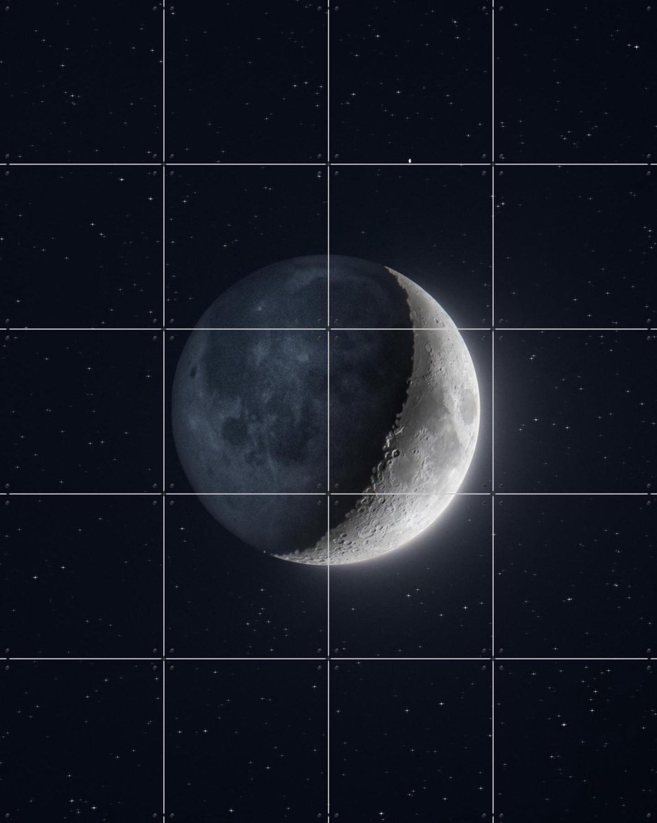 IXXI Earthshine, Tristan Zhou - 80 x 100 cm - Gratis ophangtool - Grote wanddecoratie en posters - Digitale Kunst, Fotografie, Slaapkamer, Mancave