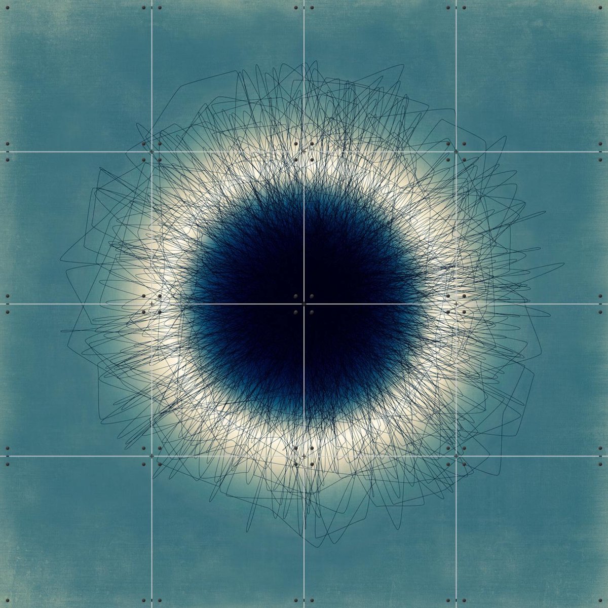 IXXI Ergo Sum, Angelo Cerantola - 80 x 80 cm - Gratis ophangtool - Grote wanddecoratie en posters - Digitale Kunst, Illustraties, Line art, Abstract