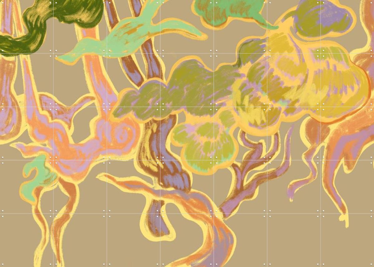 IXXI Taking Root, Arty Guava & Van Gogh 21st Century - 140 x 100 cm - Gratis ophangtool - Grote wanddecoratie en posters - Digitale Kunst, Klassiek