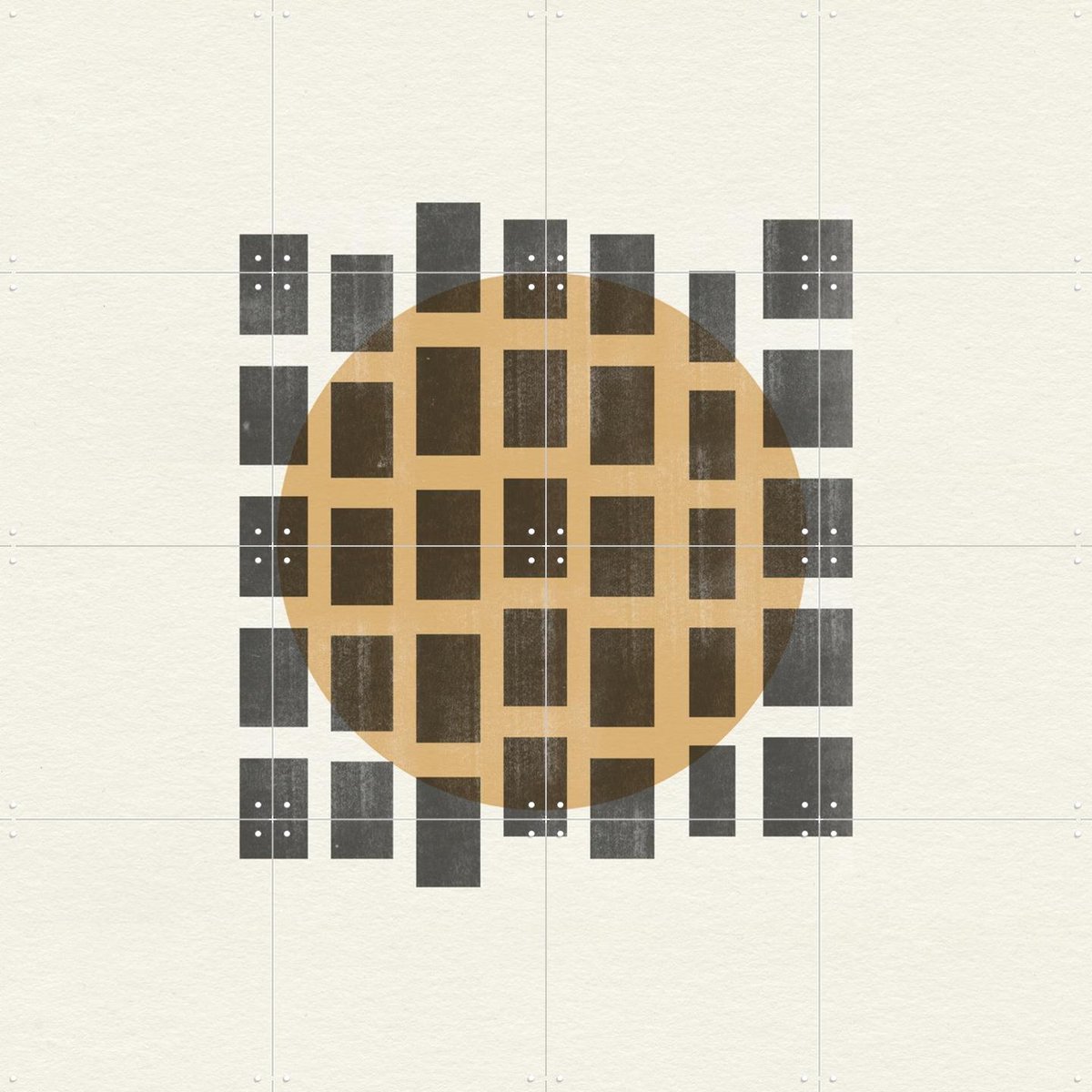 IXXI Paper Object No.8, The Miuus Studio & Various - 80 x 80 cm - Gratis ophangtool - Grote wanddecoratie en posters - Geometrische Kunst, Vintage