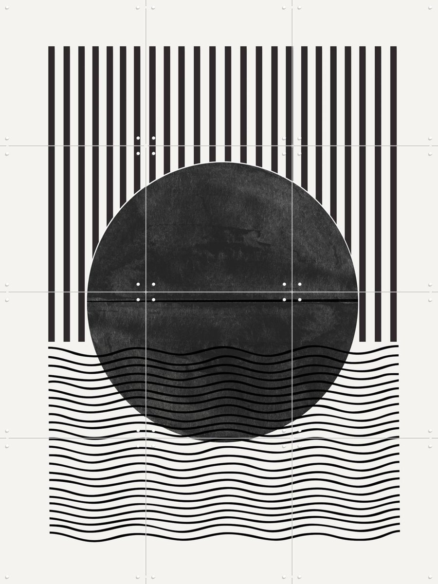 IXXI BaB No.2, The Miuus Studio & Various - 60 x 80 cm - Gratis ophangtool - Grote wanddecoratie en posters - Illustraties, Strepen, Abstract