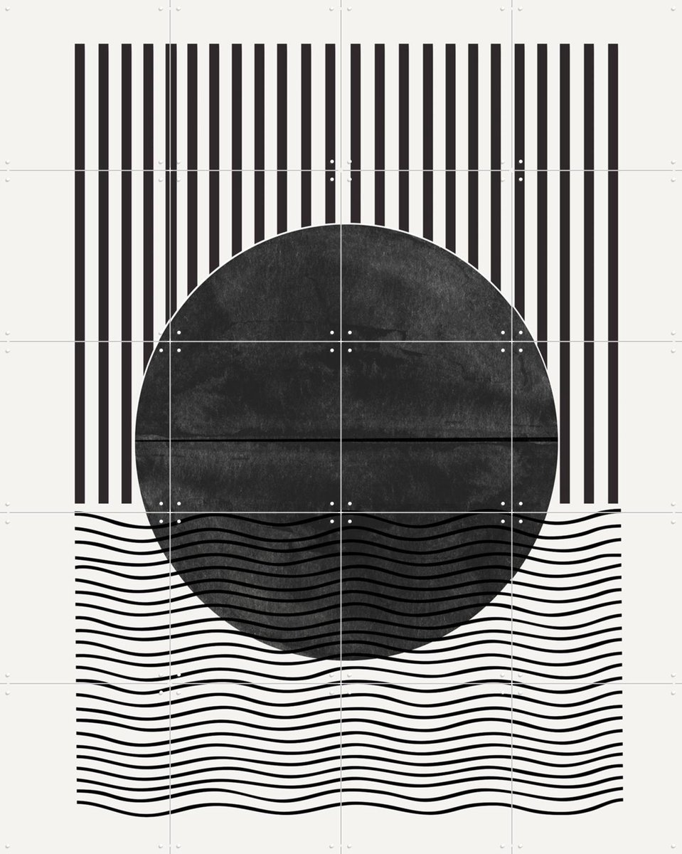 IXXI BaB No.2, The Miuus Studio & Various - 80 x 100 cm - Gratis ophangtool - Grote wanddecoratie en posters - Illustraties, Strepen, Abstract