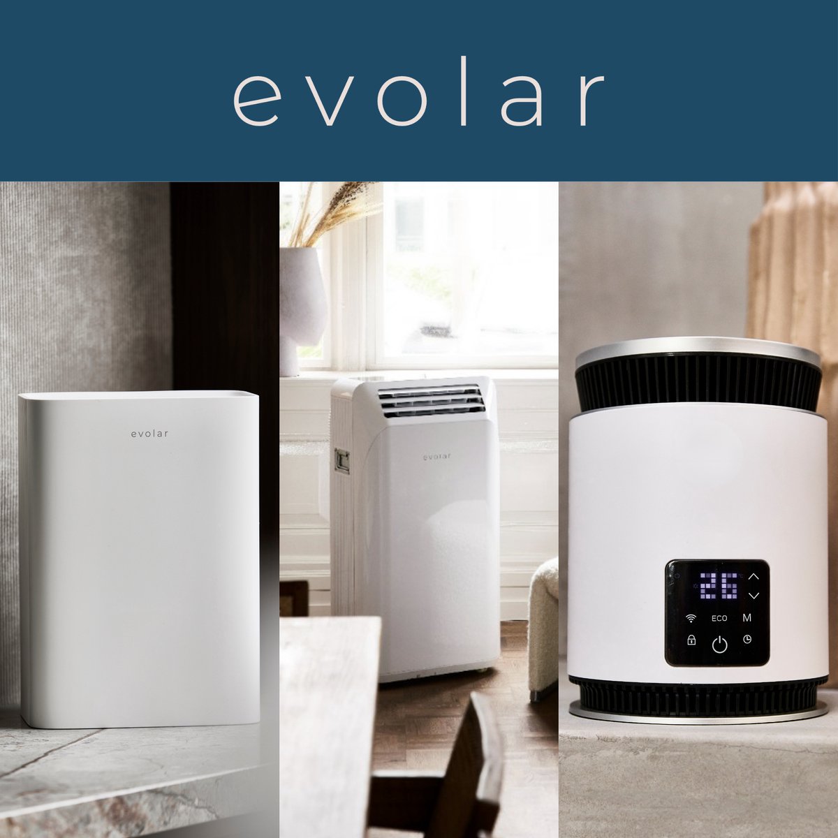 Evolar Luchtreiniger met HEPA-Filter en Ontvochtiger - 200 CADR m3/u - 2-in-1 - Air Purifier - EVO-DH65 — afbeelding 7