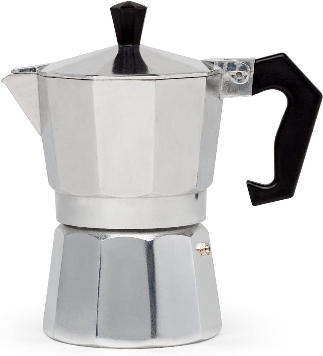 3 Kopjes - Zilveren Klassieke Fornuis Moka Pot - Voor Italiaans en Cubaanse Espresso, Koffiemachine Cafeteras