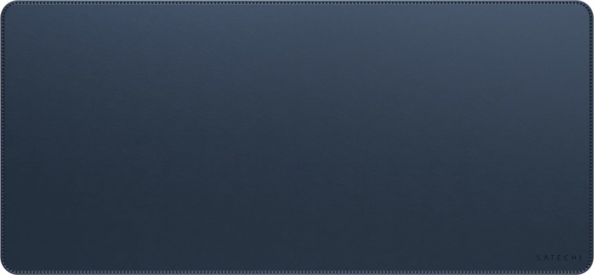 Satechi Vegan-lederen Premium Desk Mat – Multifunctioneel Gebruik – Duurzaam & Milieuvriendelijk Materiaal – Waterbestendig - Blauw