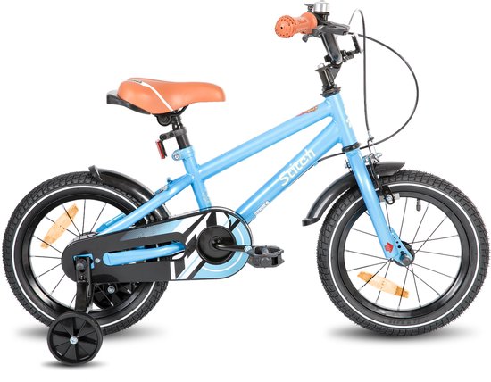 STITCH Totem Jongensfiets - 20 Inch - Kinderfiets voor 7 tot 13 Jaar - Met Zijwieltjes - Blauw - Geschikt voor buitenactiviteiten in de lente van STITCH — afbeelding 2