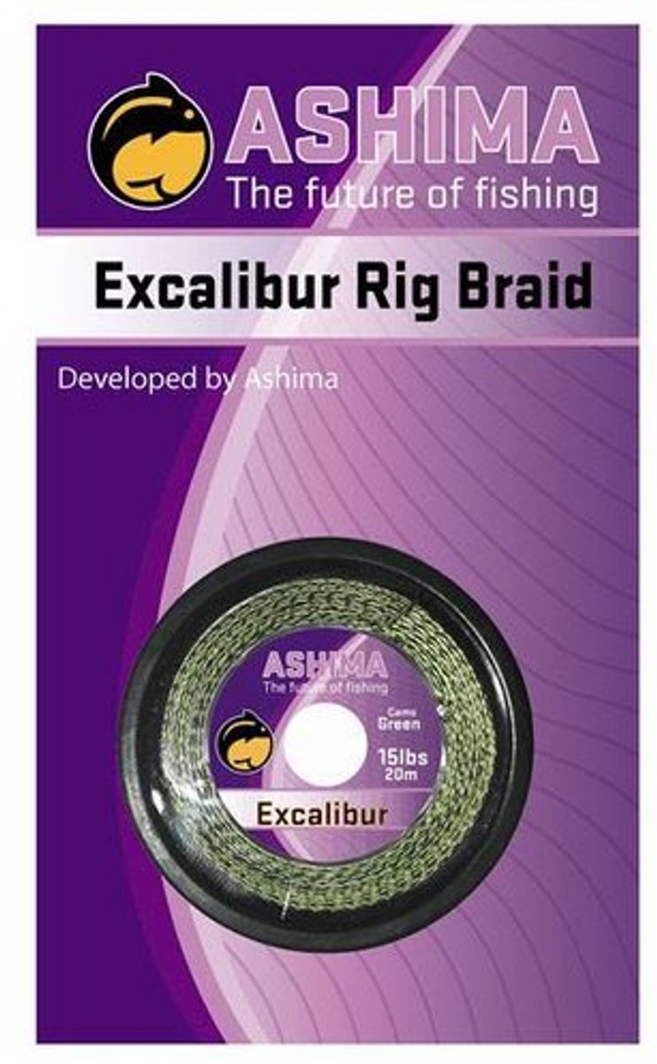 Ashima Excalibur Rig Braid | 20m 15lbs Camo Green