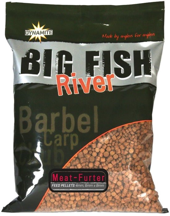 Dynamite Baits Big Fish River Pellets | Meat-furter | 1.8kg — afbeelding 4