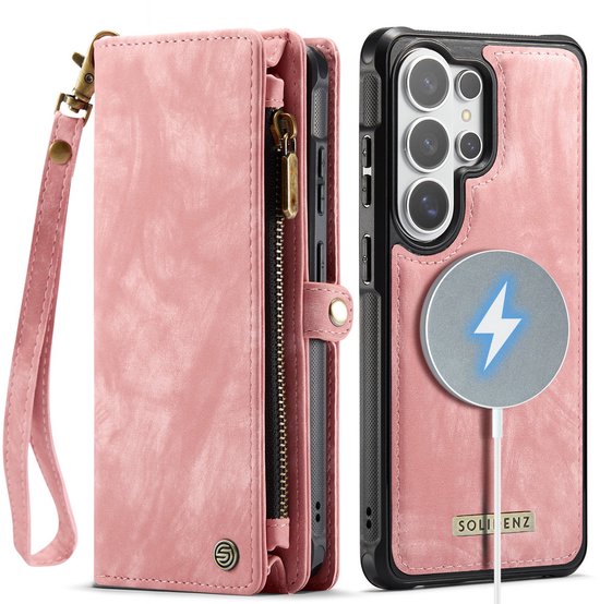 Solidenz Hoesje - Geschikt voor Samsung Galaxy S26 Ultra - Urban Wallet - Roze