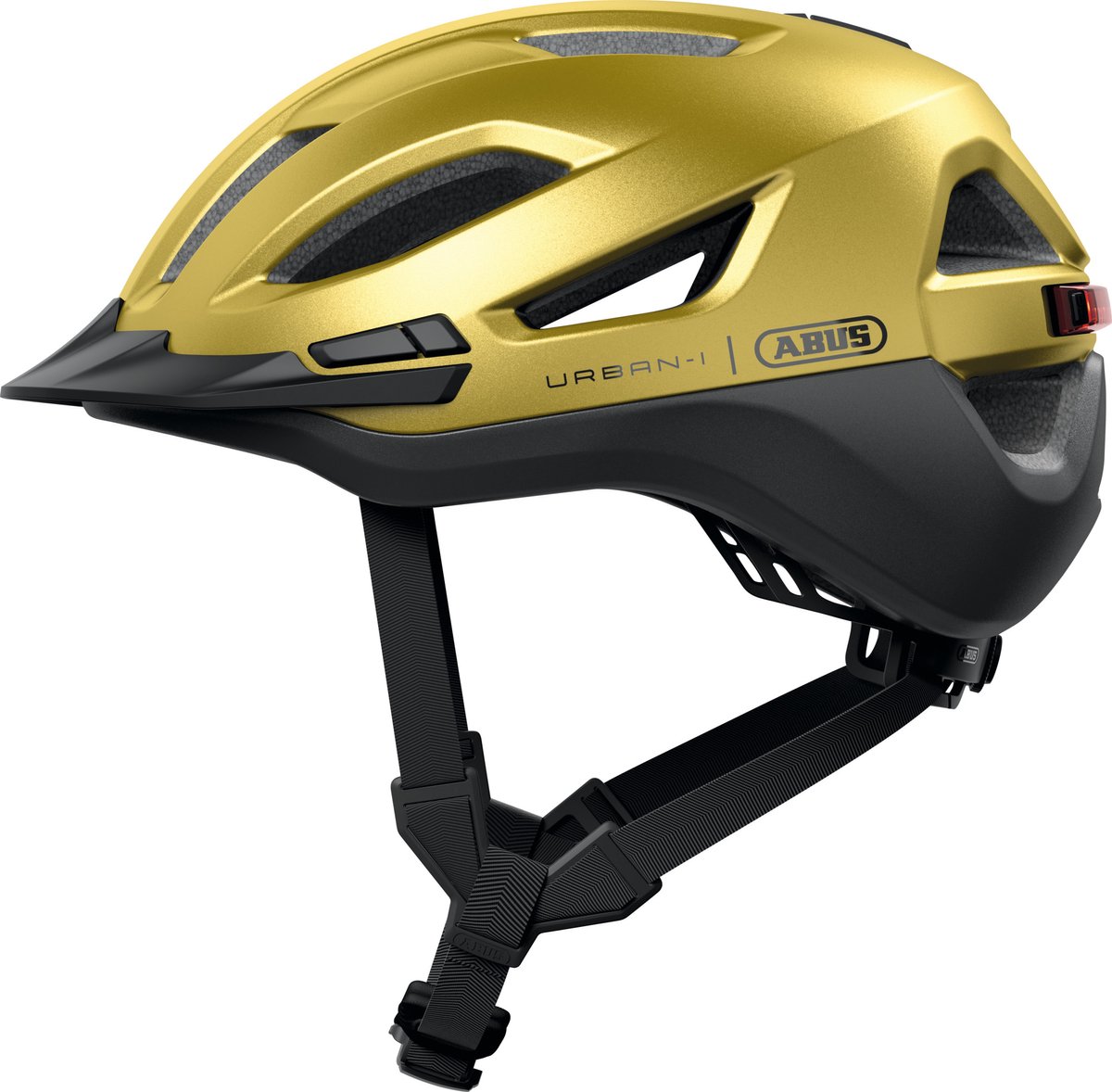 Fietshelm ABUS URBAN-I 4.0 ACE honey yellow S - 51-55 cm - geel - Geschikt voor gebruik op elektrische fietsen - stadsfietsen - 260 g
