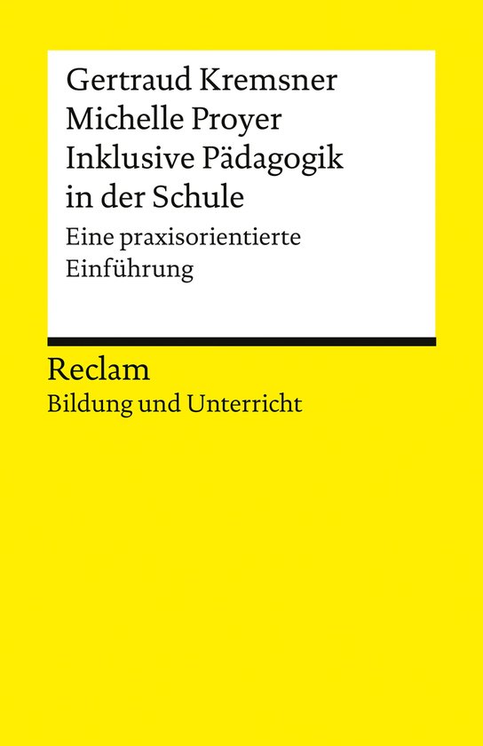 Inklusive Pädagogik in der Schule. Eine praxisorientierte E ... - cover