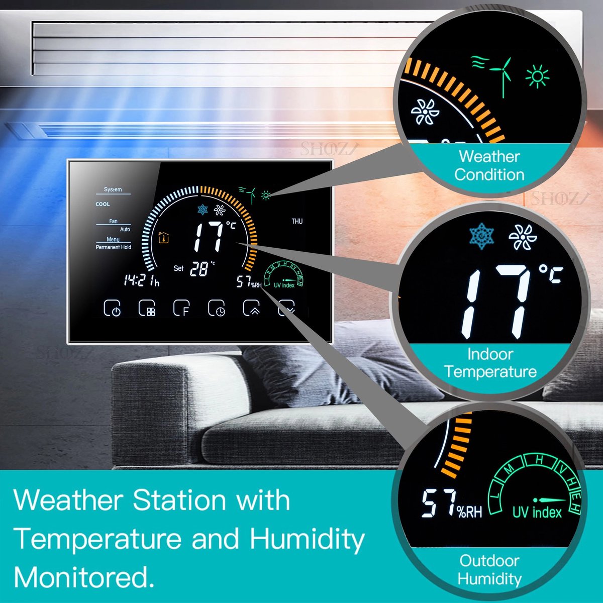 Smartlife Domotica Inbouw thermostaat - Wifi thumbnail 5