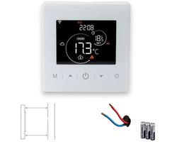 Opbouw Thermostaat | Wifi | Touchscreen bediening | 2 draads installatie | Energie statistieken |…