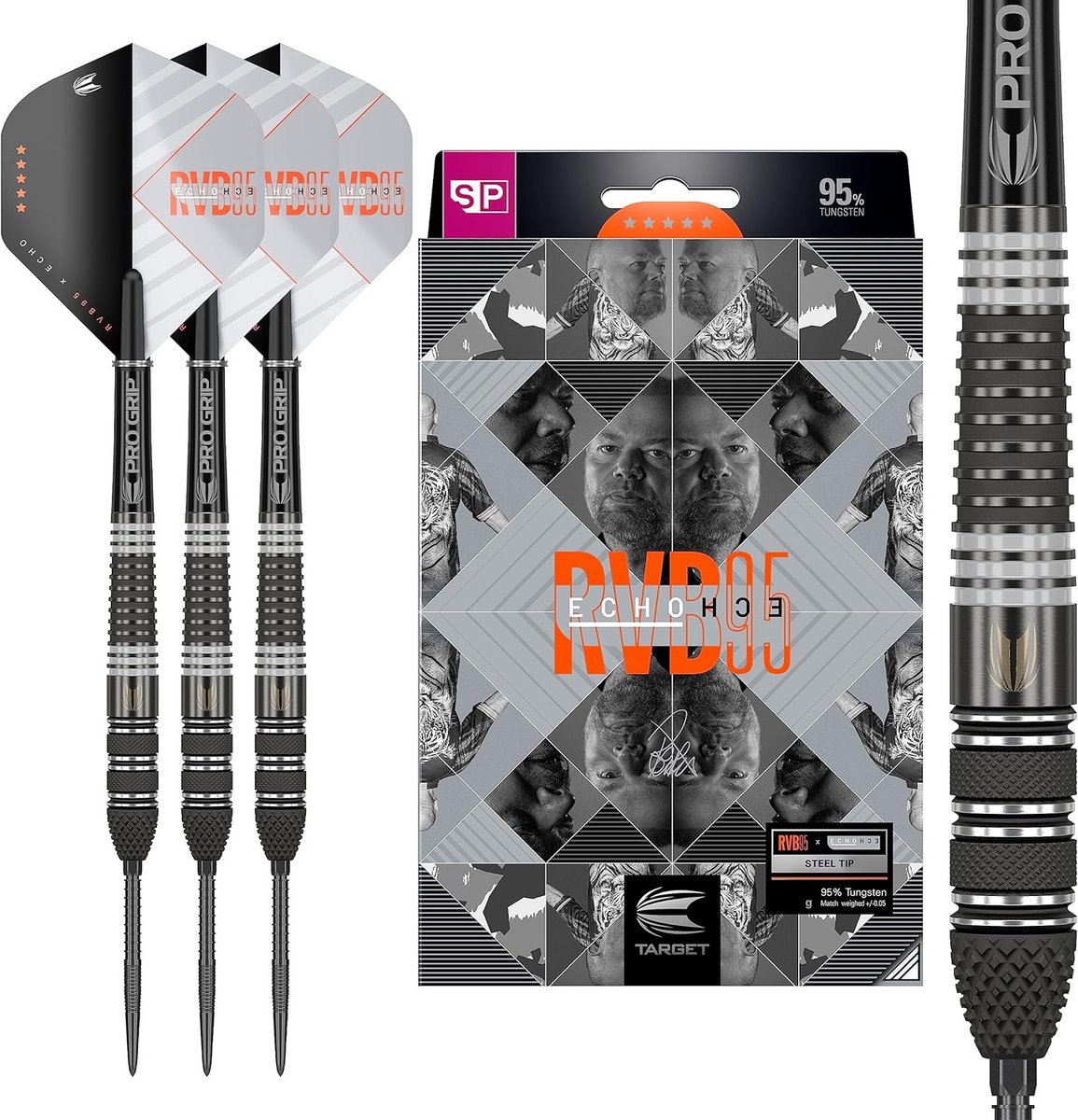 Professionele 95% Tungsten Steeltip Darts met Swiss Point Technologie
