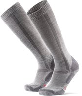 DANISH ENDURANCE Chaussettes de marche en laine mérinos - Hauteur genou - Pour femmes et hommes - 1 paire - Grijs 35-38