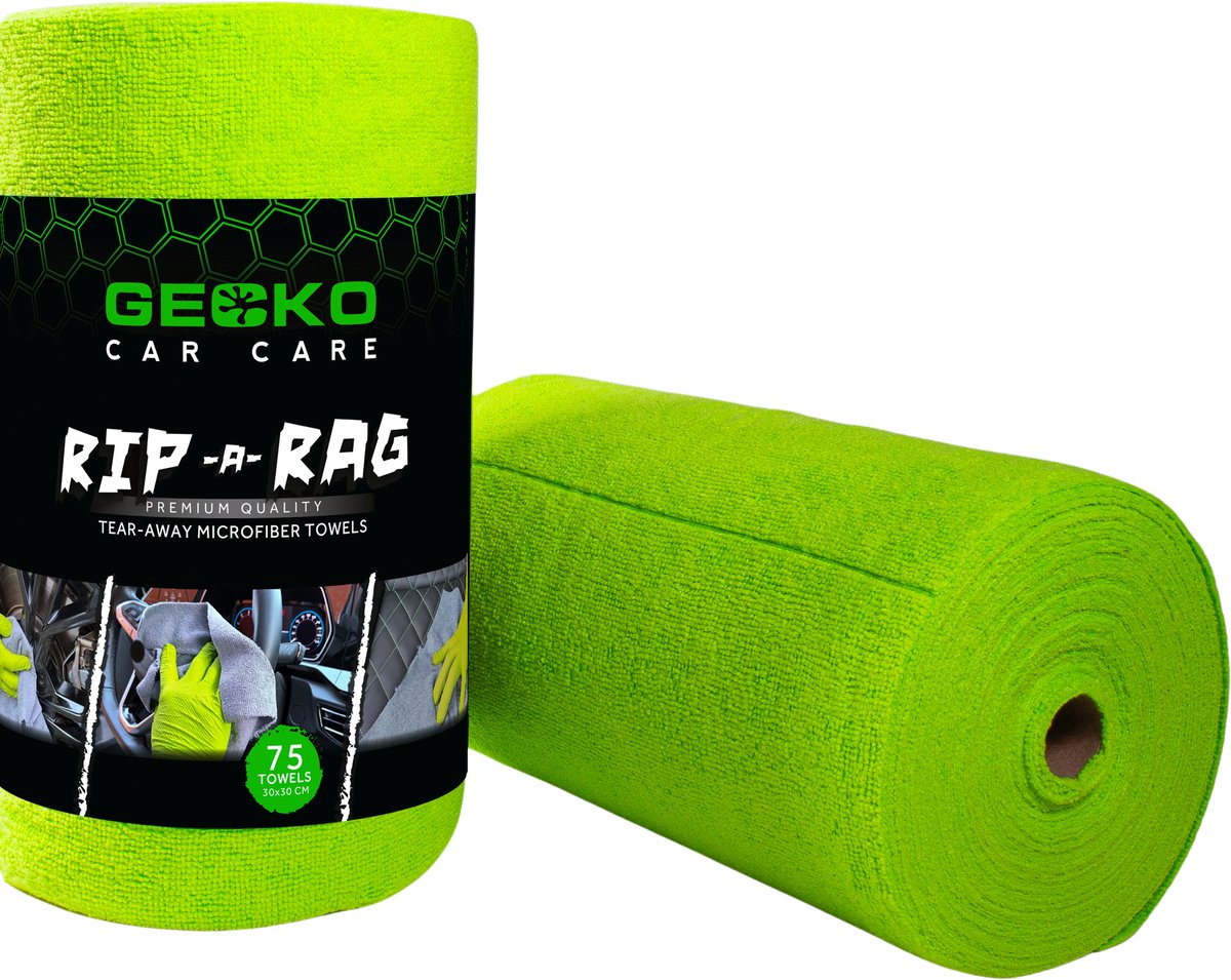 Gecko herbruikbare microvezel doeken op rol