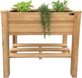 AXI Ari Verhoogde Plantenbak – Bloembakken voor buiten – Rechthoekig – Hemlock hout – FSC 100% hout – 86,5 x 46 x 85 cm – Verhoogde moestuin – Plantenbak voor Tuin en Balkon