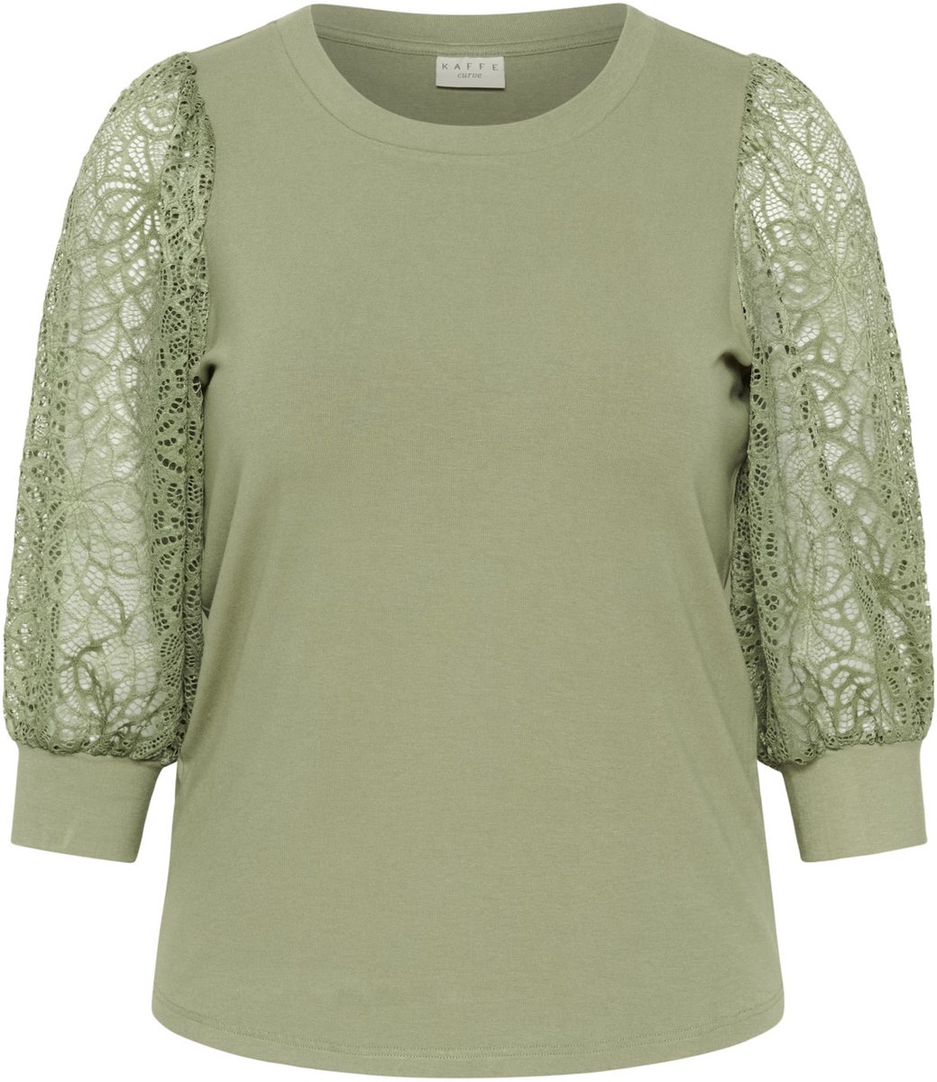 T-Shirt BELLA LACE KAFFE CURVE SEA SPRAY 109059