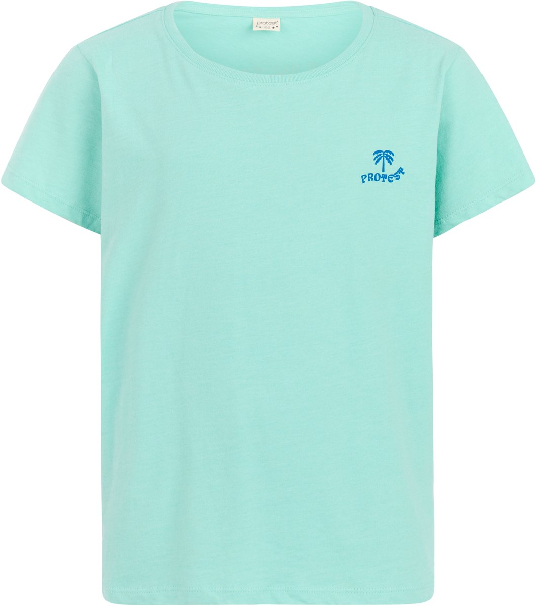 Protest PRTRoxo JR T-shirt Meisjes Korte mouwen Ronde hals Normale pasvorm Crème Groen